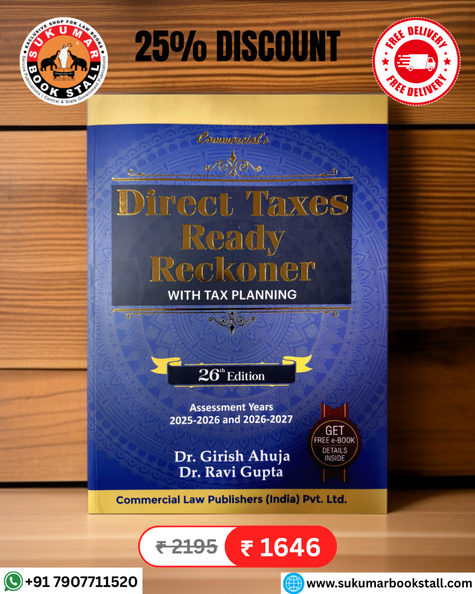 Direct Taxes Ready Reckoner (2025 Edition) by Commercial Publication | Free Home Delivery | Commercial's Direct Taxes Ready Reckoner