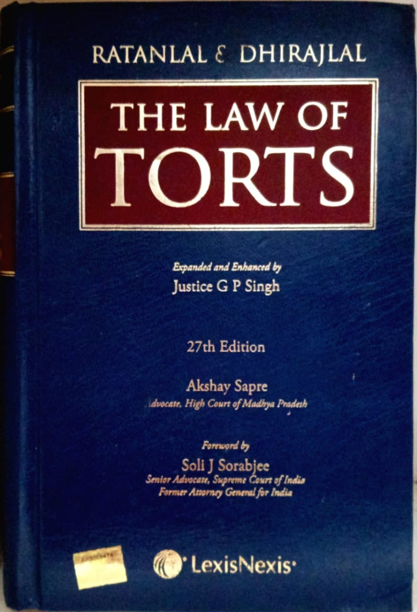 The law of torts by Justice G P Singh