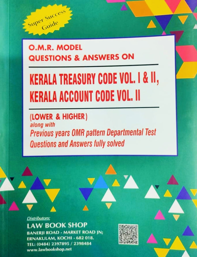 Previous Questions on Kerala Treasury Code Vol. I & II, Kerala Account Code Vol. II