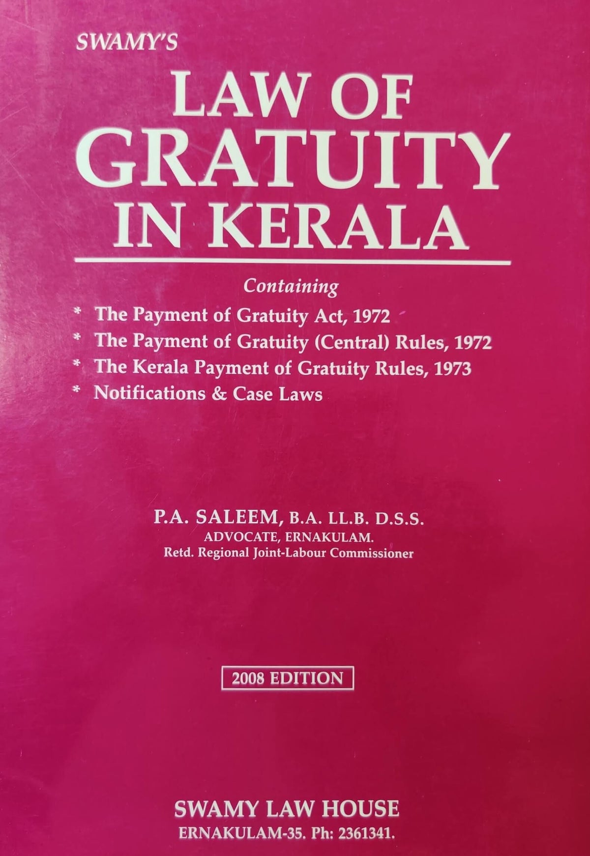 Law Of Gratuity In Kerala