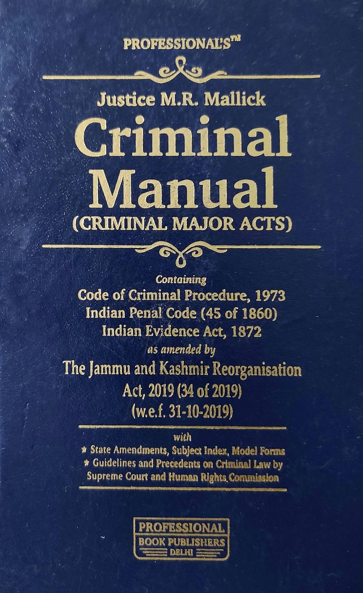Criminal Manual - Professional publishers