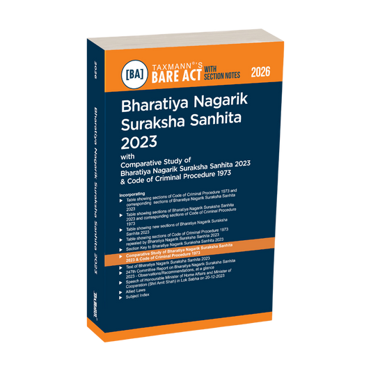 2026 Edition - Taxmann's Bare Act on Bharatiya Nagarik Suraksha Sanhita ( BNSS ) | Contains Section Notes | Free Home Delivery