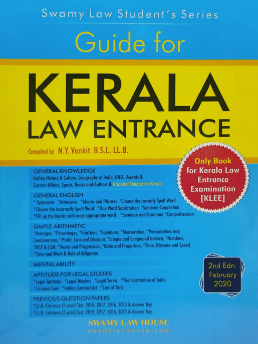 Guide for LLB Entrance by Adv. N. Y. Venkit - Swamy Law House