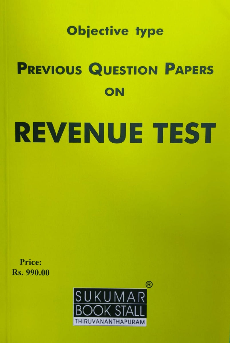 Objective type Previous Question Papers on Revenue Test - (2013-2025)