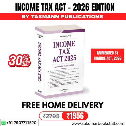 Income Tax Act - 2026 Edition | Taxmann Publication | Amended by The Finance Act, 2026 | Free Home Delivery