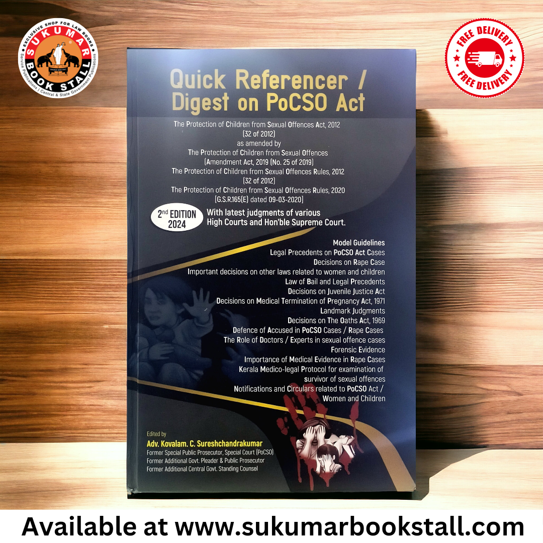 Quick References/Digest on PoCSO Act | 2024 Edition | By Adv. Kovalam. C. Sureshchandrakumar