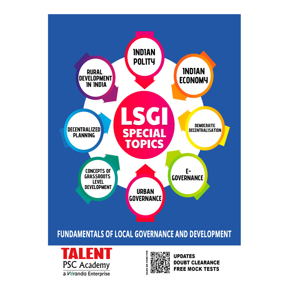 Kerala PSC LSGI Special Topics 2024 Book – cover