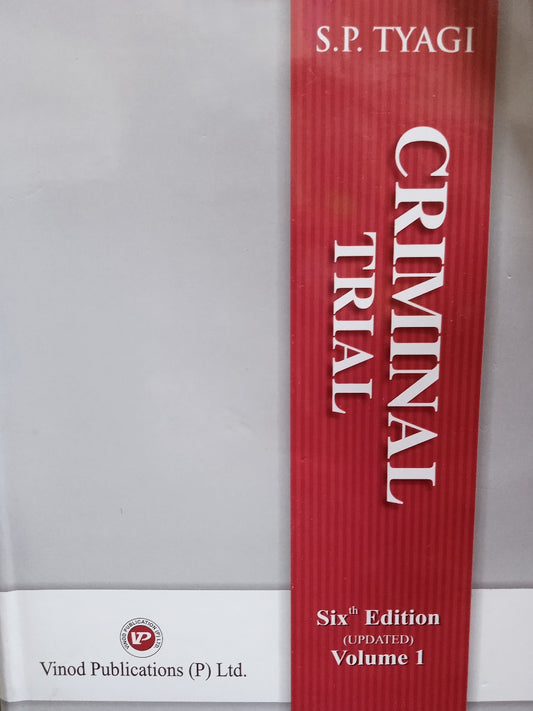 CRIMINAL TRIAL by S.P TYAGI | VINOD PUBLICATION