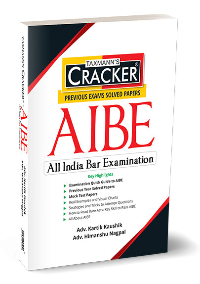 AIBE – All India Bar Examination | CRACKER | Free Delivery | Includes 10 Years Solved Previous Questions | 3 Mock Tests | Subject-wise Guide | Answering Tips
