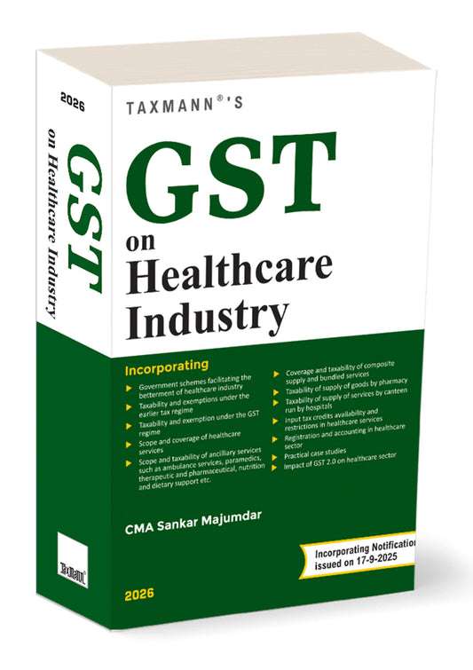 GST on Healthcare Industry by Sankar Majumdar – cover