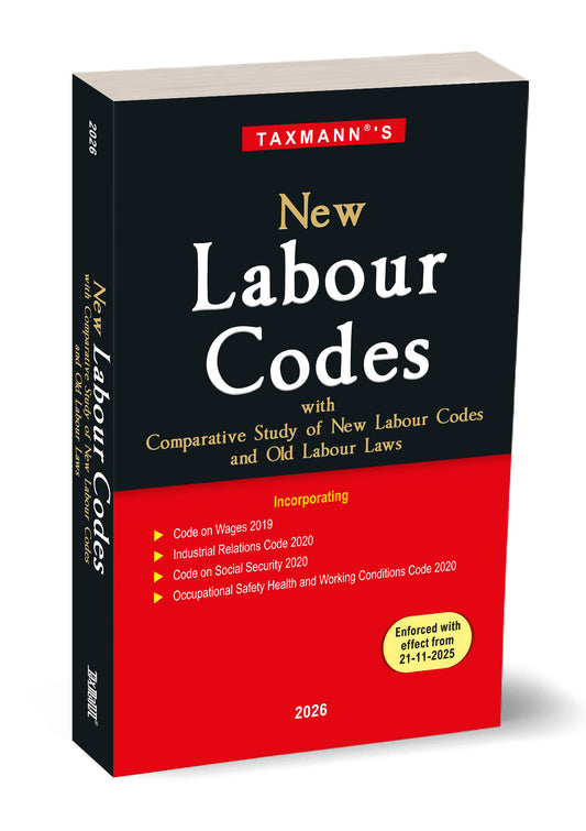 New Labour Codes with Comparative Study of New Labour Codes and Old Labour Laws by Taxmann's Editorial Board – cover