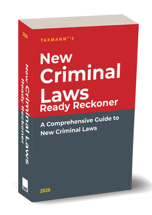 New Criminal Laws Ready Reckoner by Taxmann's Editorial Board – cover