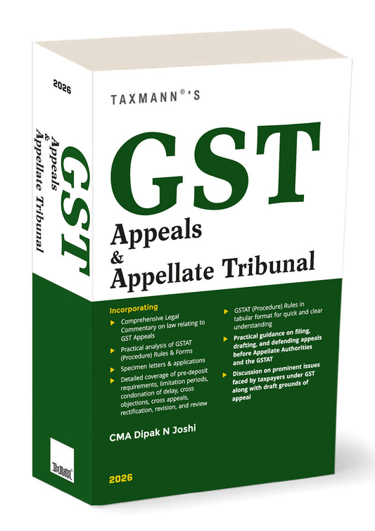 GST Appeals & Appellate Tribunal by Dipak N. Joshi – cover