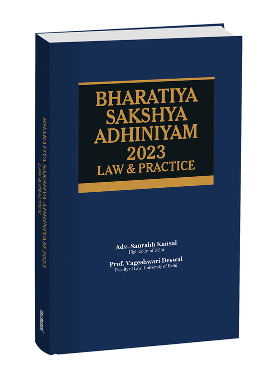 Bharatiya Sakshya Adhiniyam 2023 – Law & Practice by Saurabh Kansal – cover