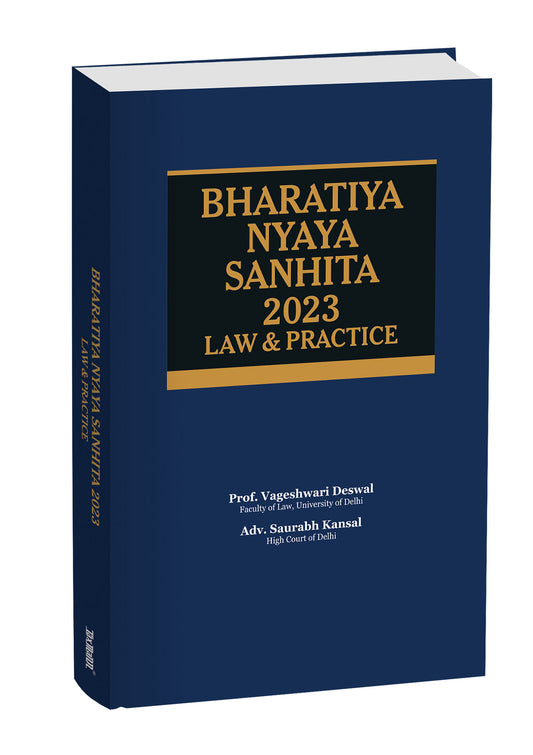 Bharatiya Nyaya Sanhita 2023 – Law & Practice by Vageshwari Deswal – cover
