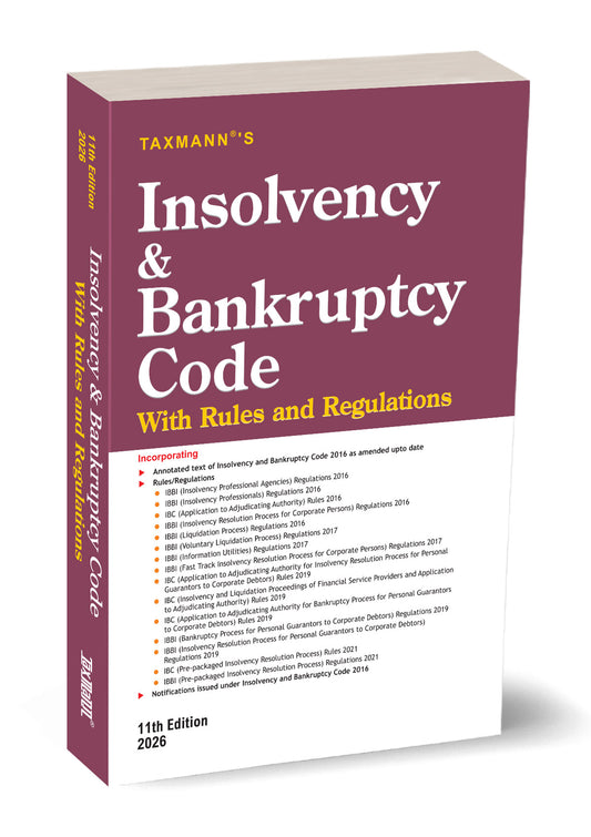 Insolvency and Bankruptcy Code with Rules and Regulations by Taxmann's Editorial Board – cover