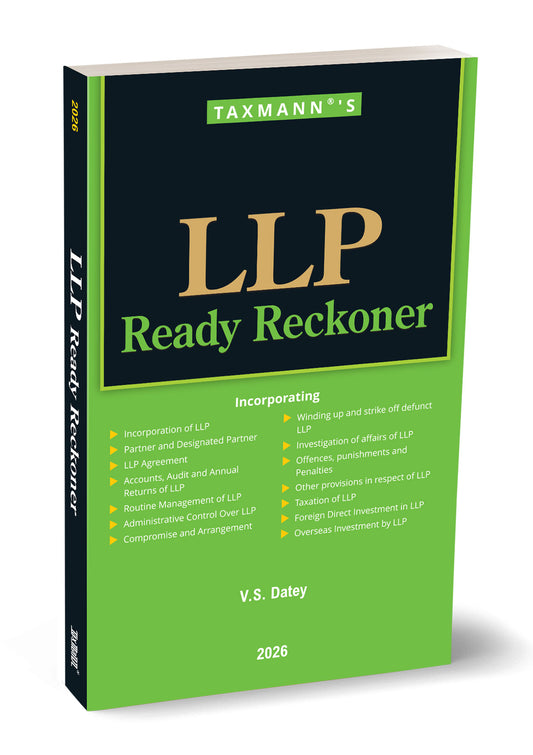 LLP Ready Reckoner by V. S. Datey – cover