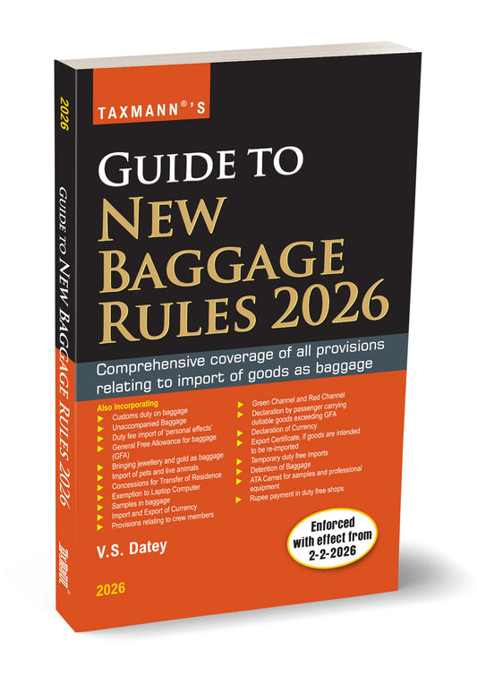 Guide to New Baggage Rules 2026 by V. S. Datey – cover