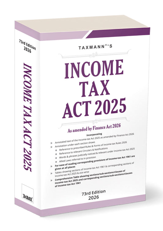 Income-Tax Act 2025 by Taxmann's Editorial Board – cover
