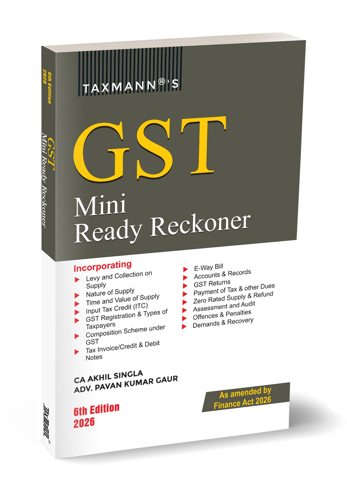 GST Mini Ready Reckoner by Akhil Singla – cover