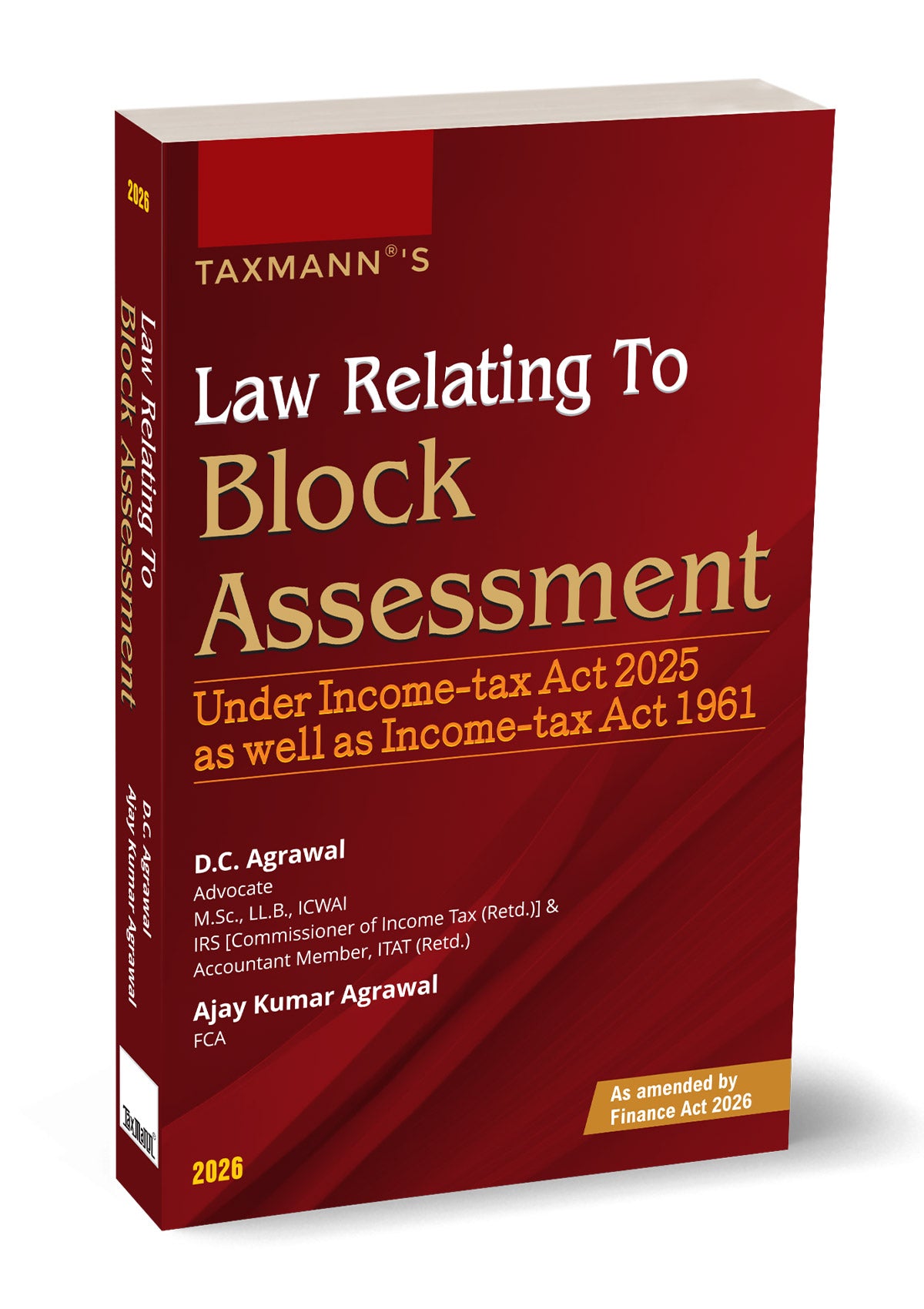 Law Relating to Block Assessment by D. C. Agrawal – cover