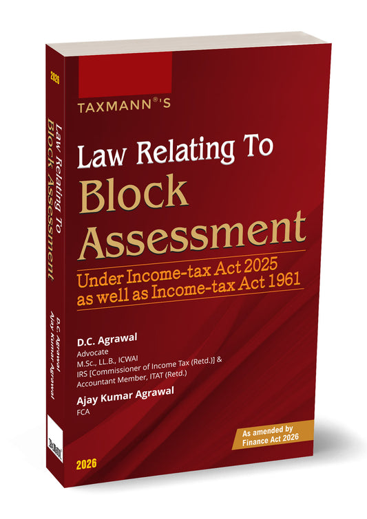 Law Relating to Block Assessment by D. C. Agrawal – cover