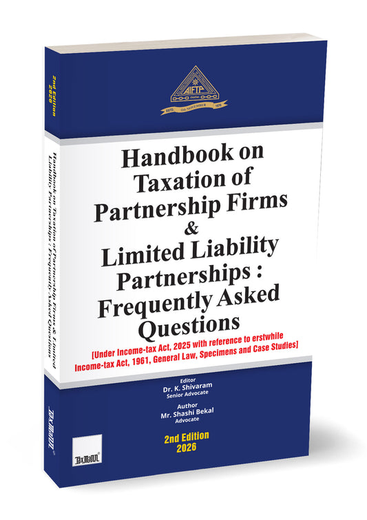 Handbook on Taxation of Partnerships, Firms & Limited Liability Partnerships – Frequently Asked Questions by All India Federation of Tax Practitioners – cover