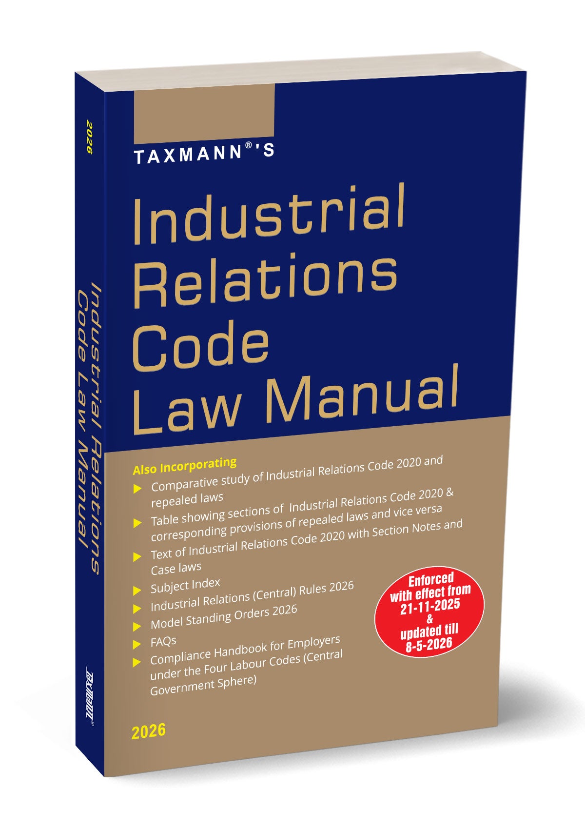 Industrial Relations Code Law Manual by Taxmann's Editorial Board – cover