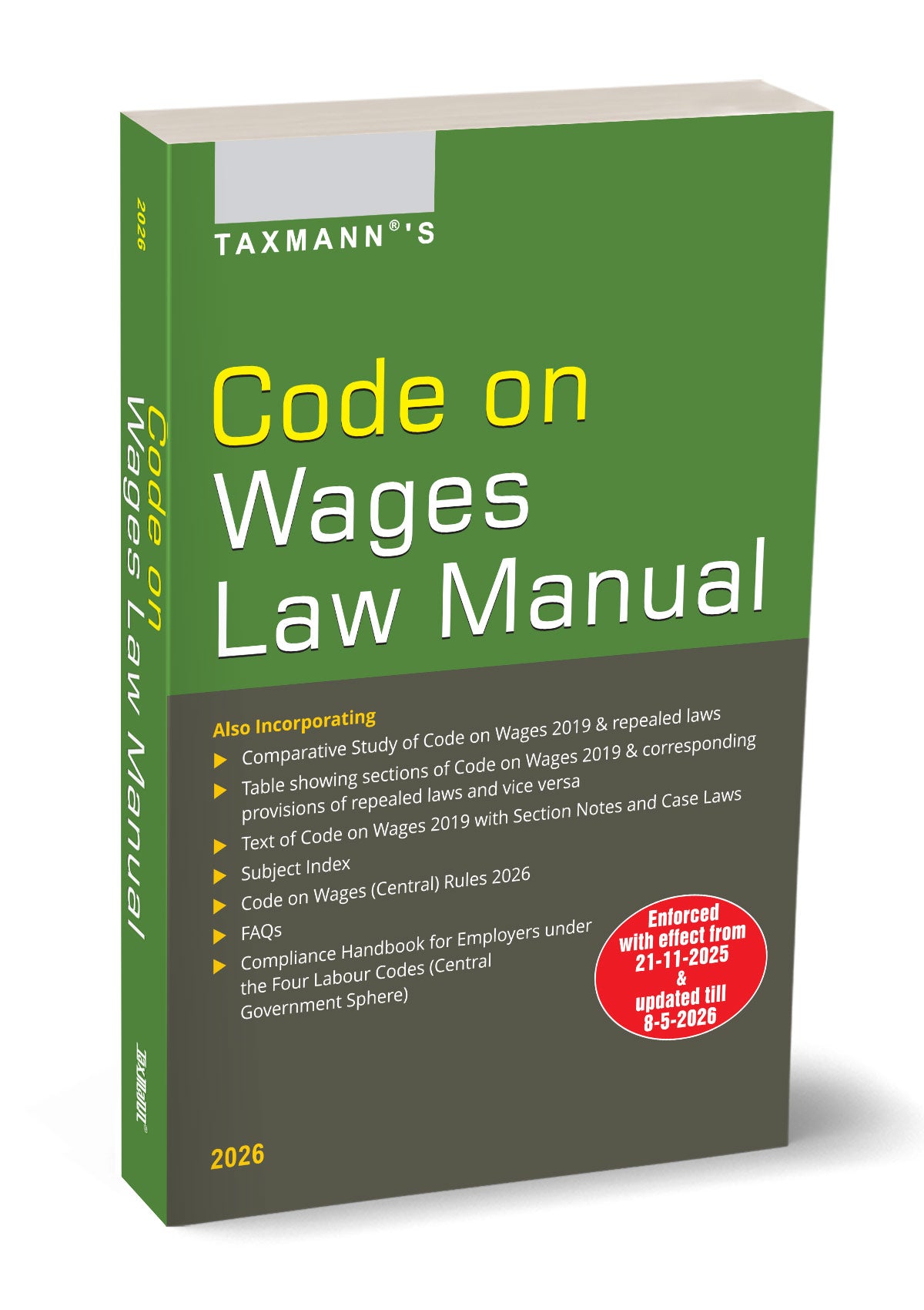 Code on Wages Law Manual by Taxmann's Editorial Board – cover