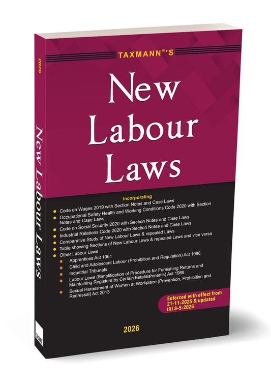 New Labour Laws by Taxmann's Editorial Board – cover