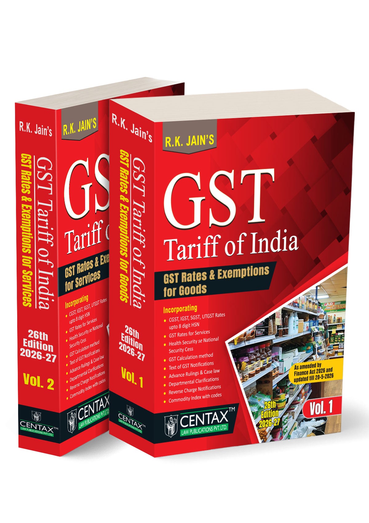 R.K. Jain's GST Tariff of India by Centax's Editorial Board – cover