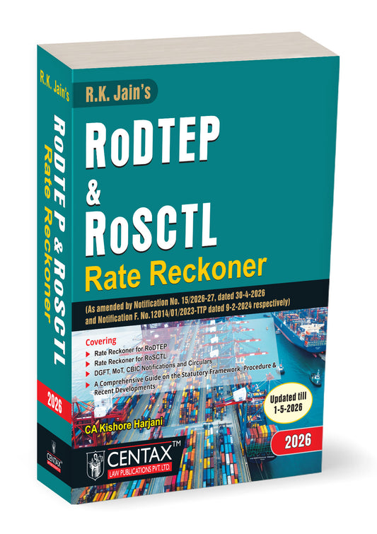 R.K. Jain's RoDTEP & RoSCTL Rate Reckoner by Kishore Harjani – cover