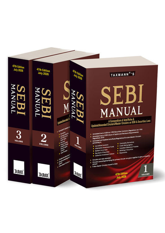 SEBI Manual by Taxmann's Editorial Board – cover