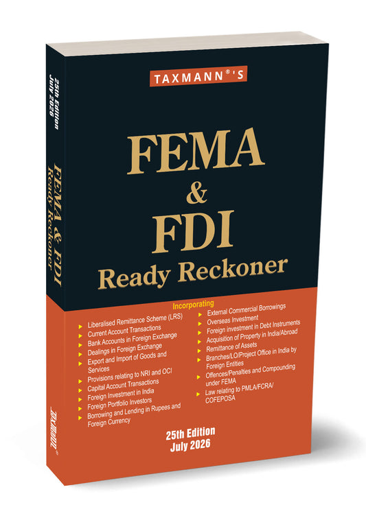 FEMA & FDI Ready Reckoner by Taxmann's Editorial Board – cover