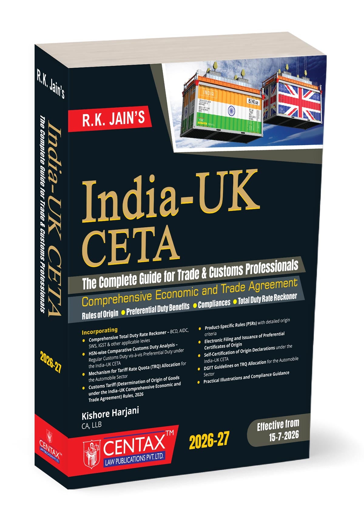 R.K. Jain's India-UK CETA by Kishore Harjani – cover