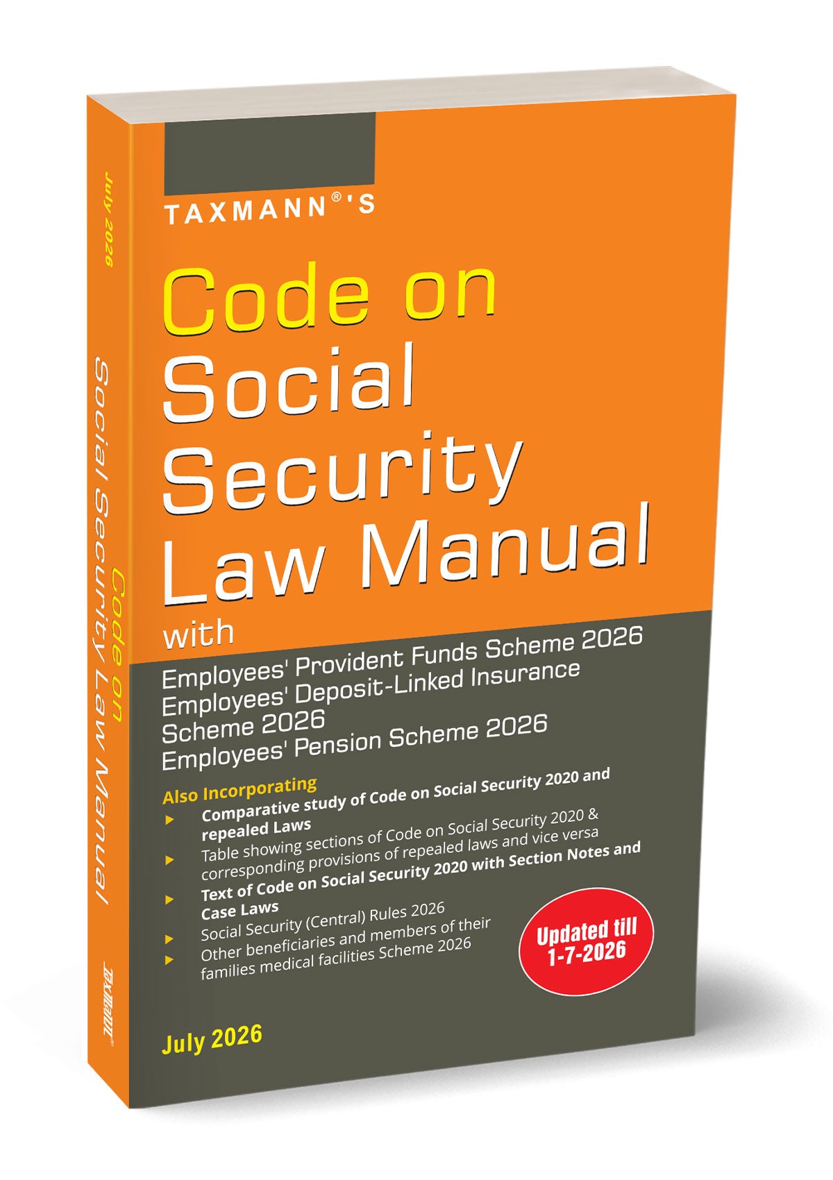Code on Social Security Law Manual by Taxmann's Editorial Board – cover