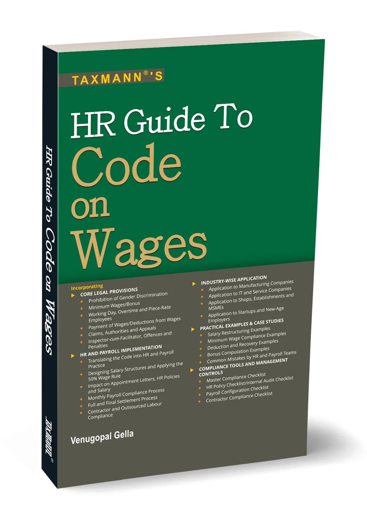 HR Guide to Code on Wages by Venugopal Gella – cover