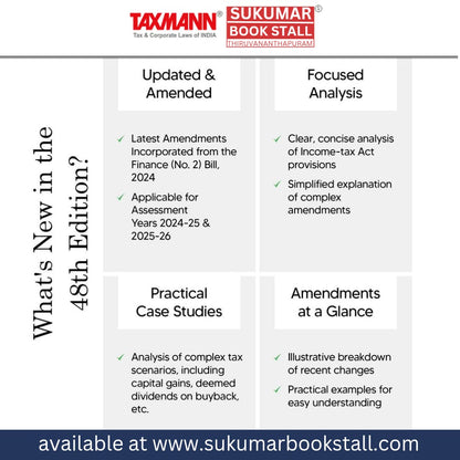 Taxmann's Direct Taxes Ready Reckoner | 2024-25 & 2025-26 | Dr. Vinod K Singhania