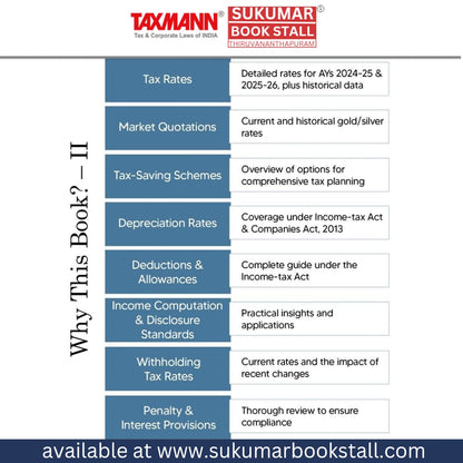 Taxmann's Direct Taxes Ready Reckoner | 2024-25 & 2025-26 | Dr. Vinod K Singhania