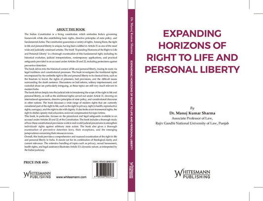 Expanding Horizons of Right to Life and Personal Liberty by Dr. Manoj Kumar Sharma – cover