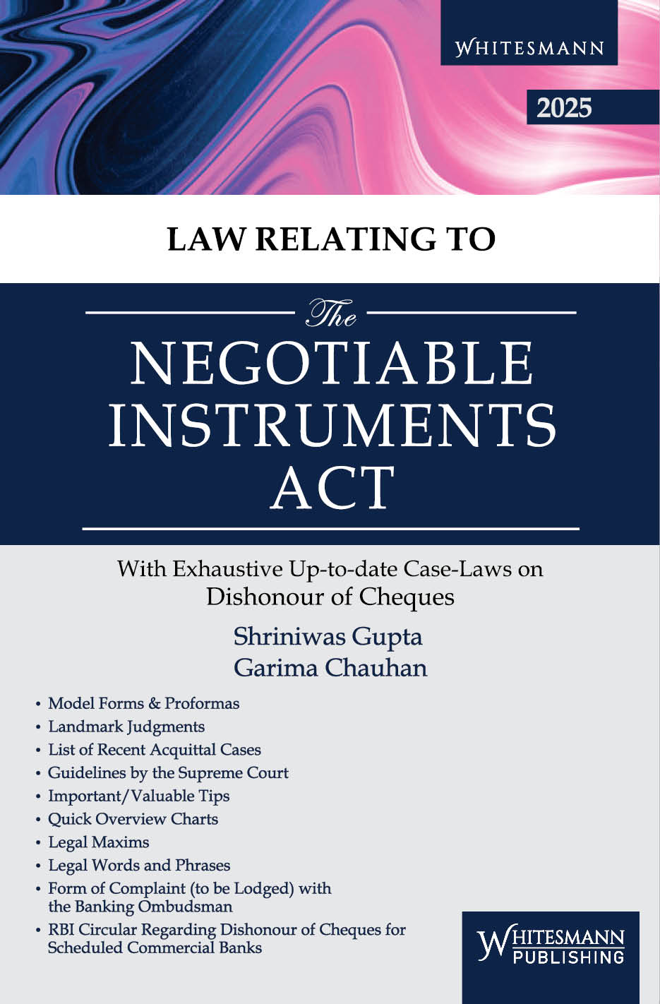 Law Relating to the Negotiable Instruments Act – cover