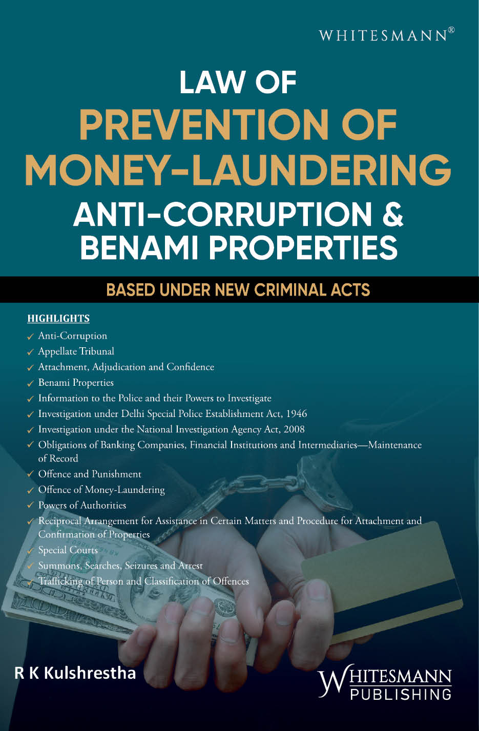 Law of Prevention of Money-Laundering, Anti-Corruption & Benami Properties (Hindi) – cover