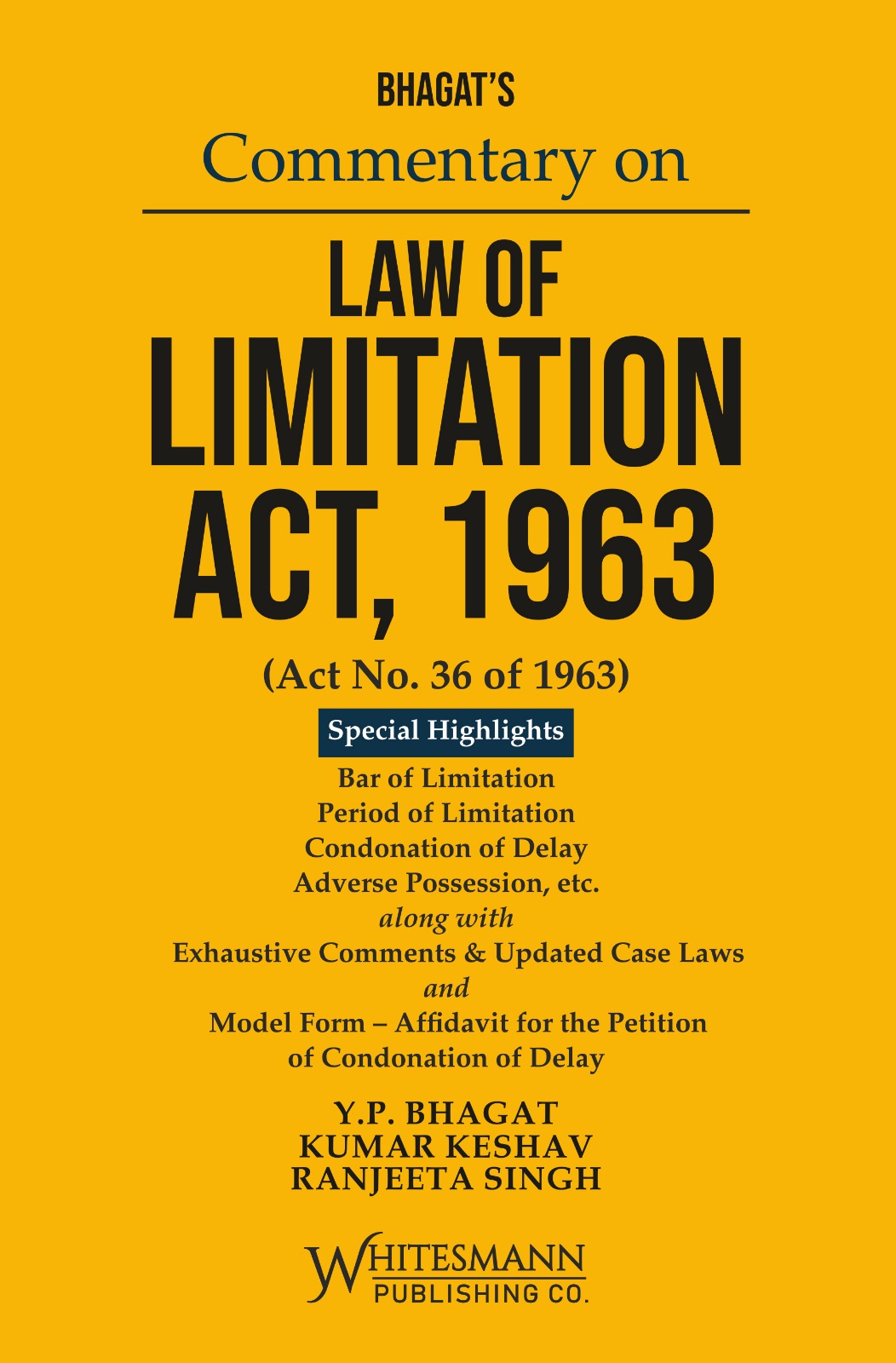 Commentary on Law of Limitation Act, 1963 – cover
