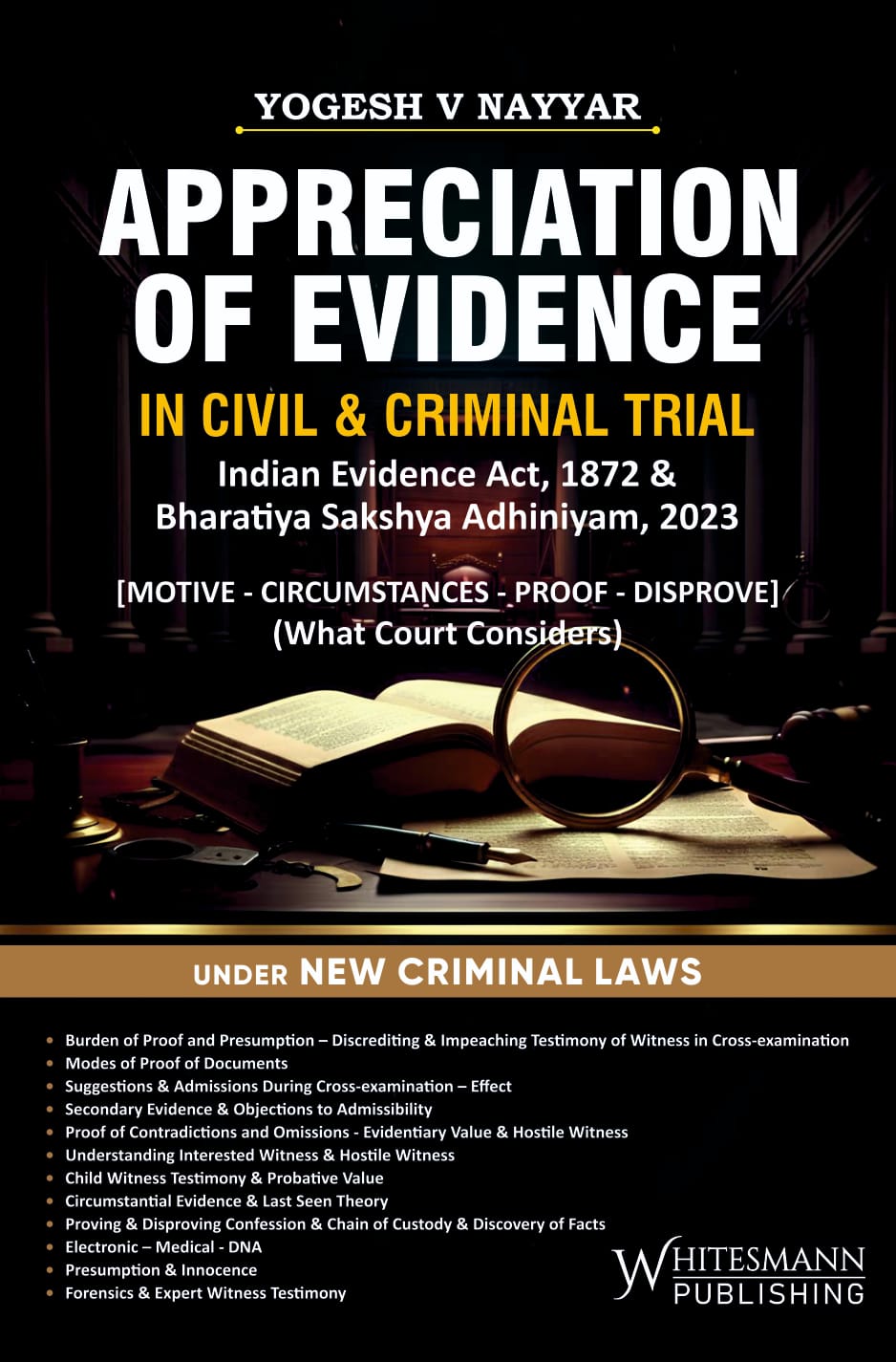 Appreciation of Evidence in Civil & Criminal Trial by Yogesh V. Nayyar – cover