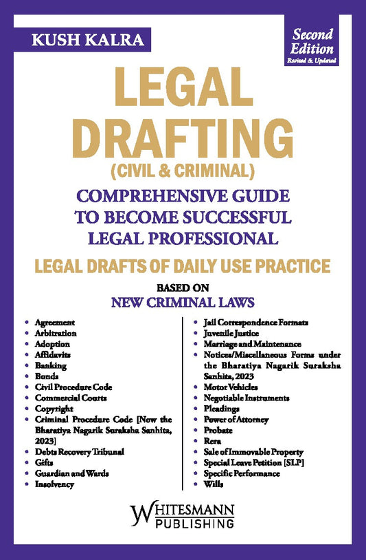 Legal Drafting (Civil & Criminal) by Kush Kalra – cover
