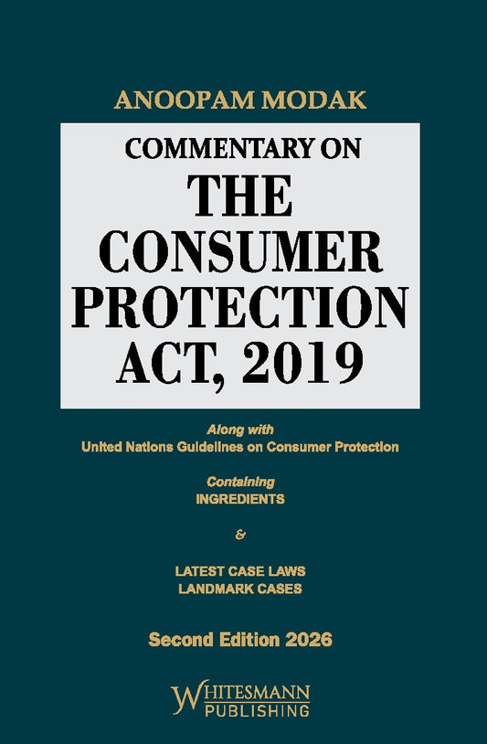 Commentary on the Consumer Protection Act, 2019 by Anoopam Modak – cover
