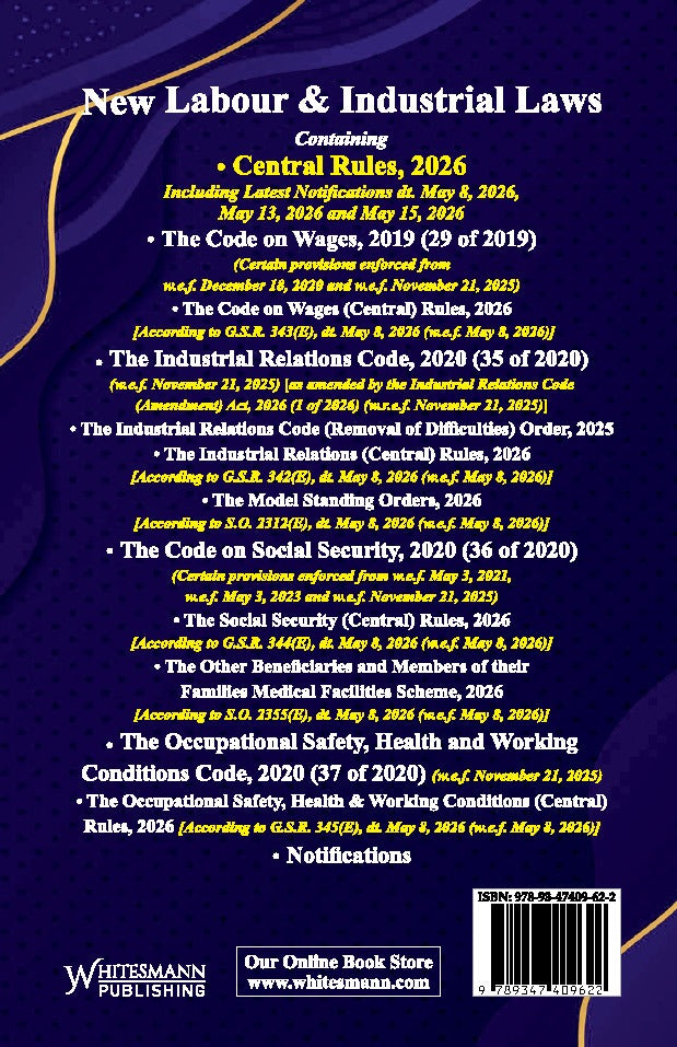 New Labour & Industrial Laws (Four Labour Codes) with Central Rules, Orders & Notifications – image 2