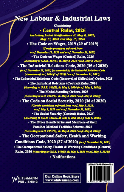 New Labour & Industrial Laws (Four Labour Codes) with Central Rules, Orders & Notifications – image 2