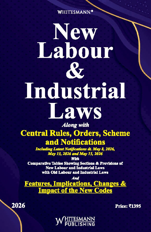 New Labour & Industrial Laws (Four Labour Codes) with Central Rules, Orders & Notifications – cover