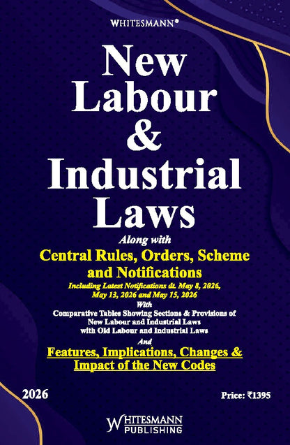 New Labour & Industrial Laws (Four Labour Codes) with Central Rules, Orders & Notifications – cover